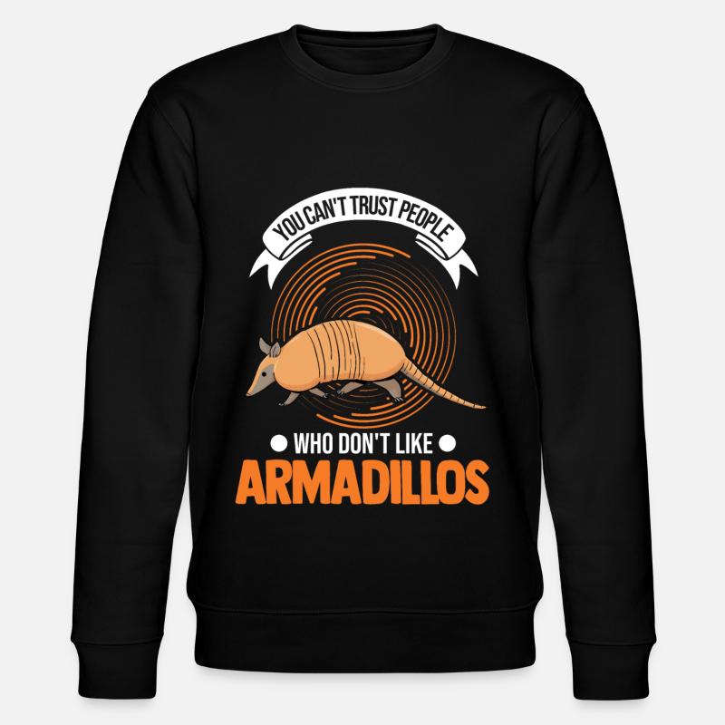 Armadillo Geschenk Gürteltier - Stanley/Stella Unisex Bio-Sweatshirt CHANGER  - Schwarz