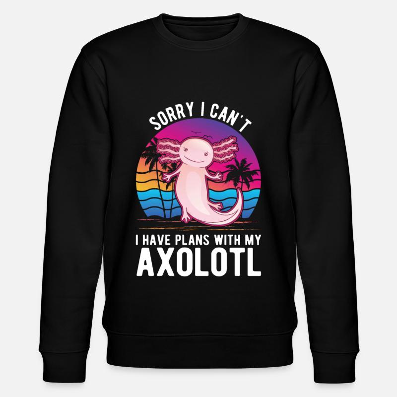 Axolotl Gift Tail Lurch - Stanley/Stella CHANGER Unisex Organic Sweatshirt - black