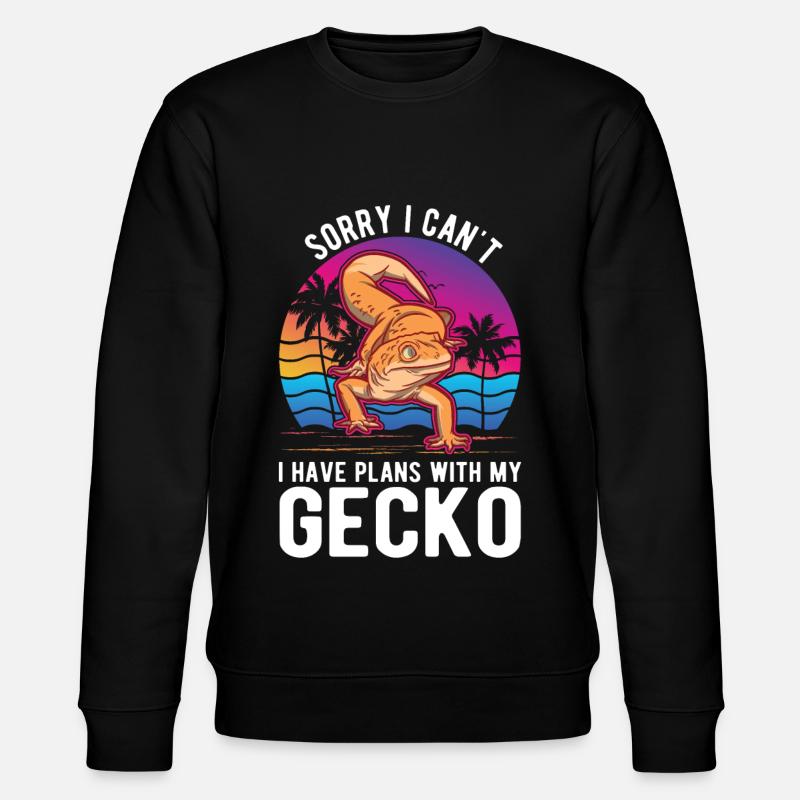 Gecko - Stanley/Stella CHANGER Unisex Organic Sweatshirt - black
