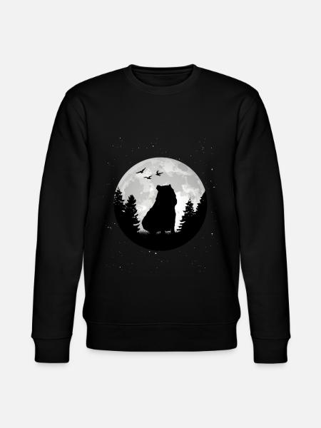 Capybara Moon Capybara - Stanley/Stella CHANGER Unisex Organic Sweatshirt - black