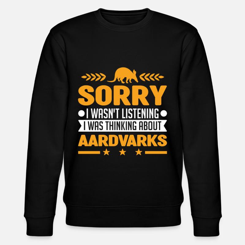 Aardvark Gift Aardvark - Stanley/Stella CHANGER Unisex Organic Sweatshirt - black