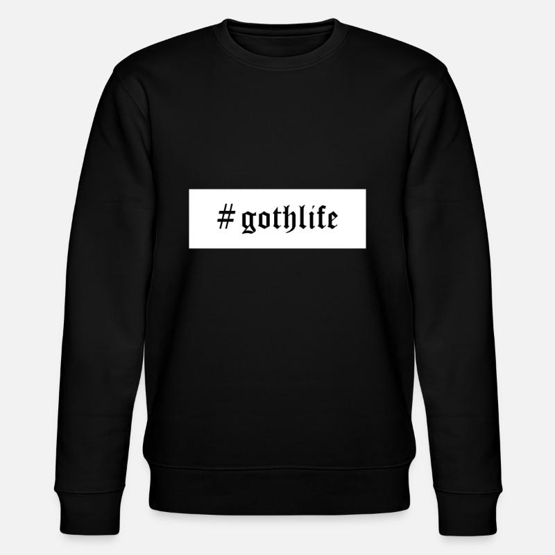 Goth Gothic #gothlife - Stanley/Stella Unisex Bio-Sweatshirt CHANGER  - Schwarz
