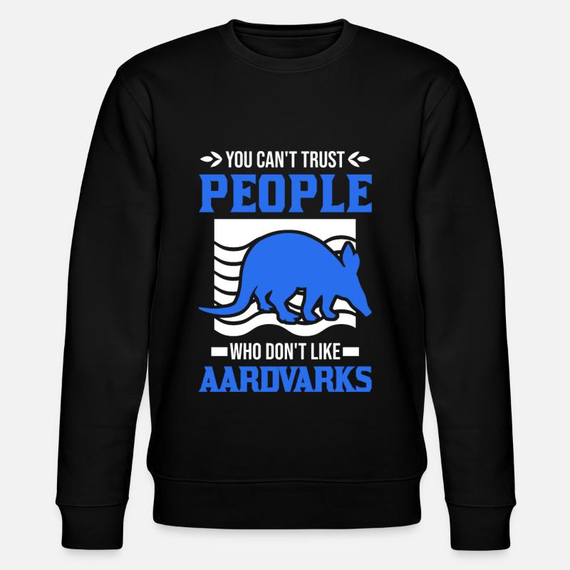 Erdferkel Geschenk Aardvark - Stanley/Stella CHANGER Unisex Organic Sweatshirt - black