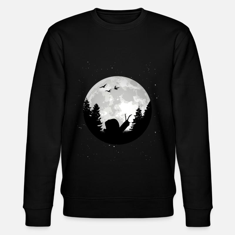 Snail Moon Vineyard Snail - Stanley/Stella CHANGER Unisex Organic Sweatshirt - black