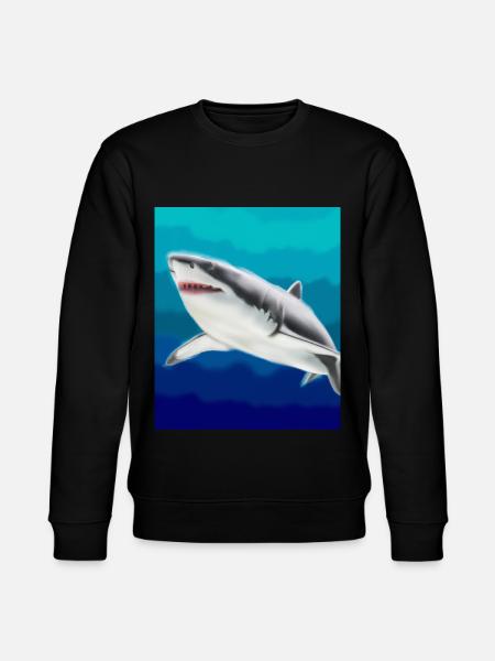 Grand Requin Blanc Vincent Van Gogh Style - Sweat bio CHANGER Stanley/Stella Unisexe - noir