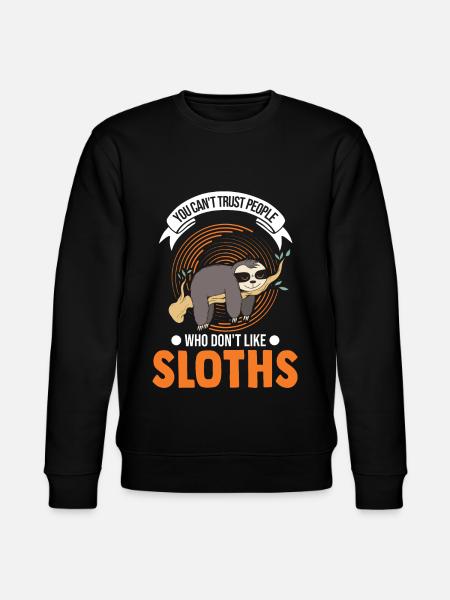 Faultier Liebhaber - Stanley/Stella Unisex Bio-Sweatshirt CHANGER - Schwarz