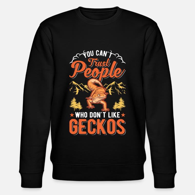 Gecko Cadeau Léopard Gecko - Sweat bio CHANGER Stanley/Stella Unisexe - noir