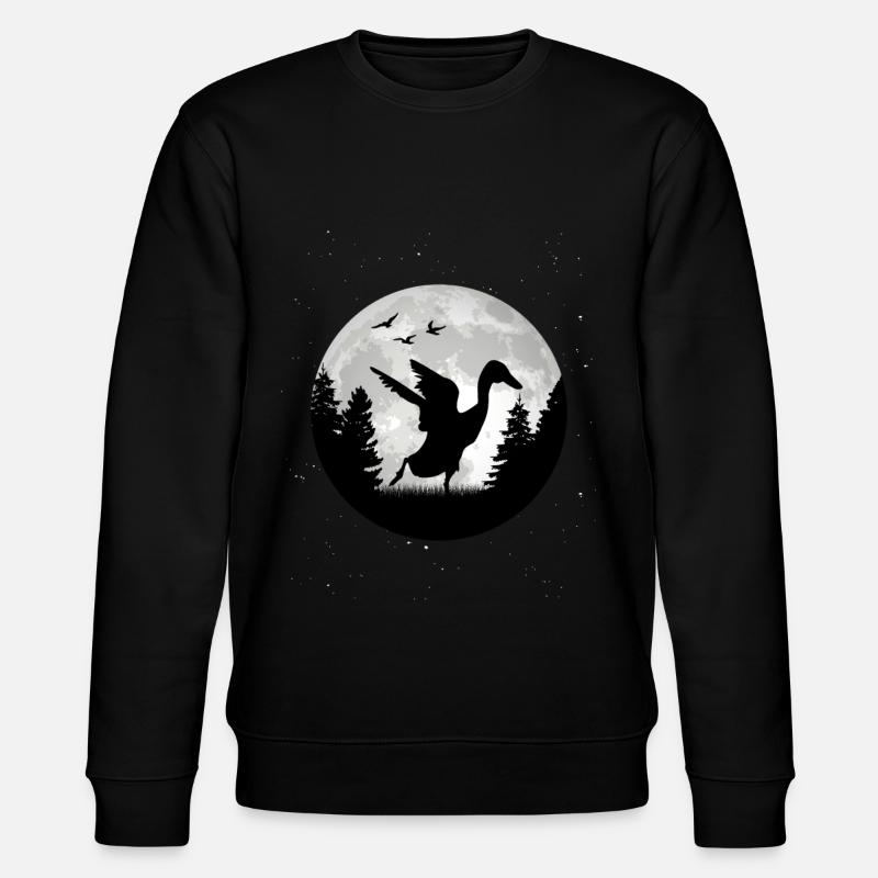 Canard Lune indien - Sweat bio CHANGER Stanley/Stella Unisexe - noir
