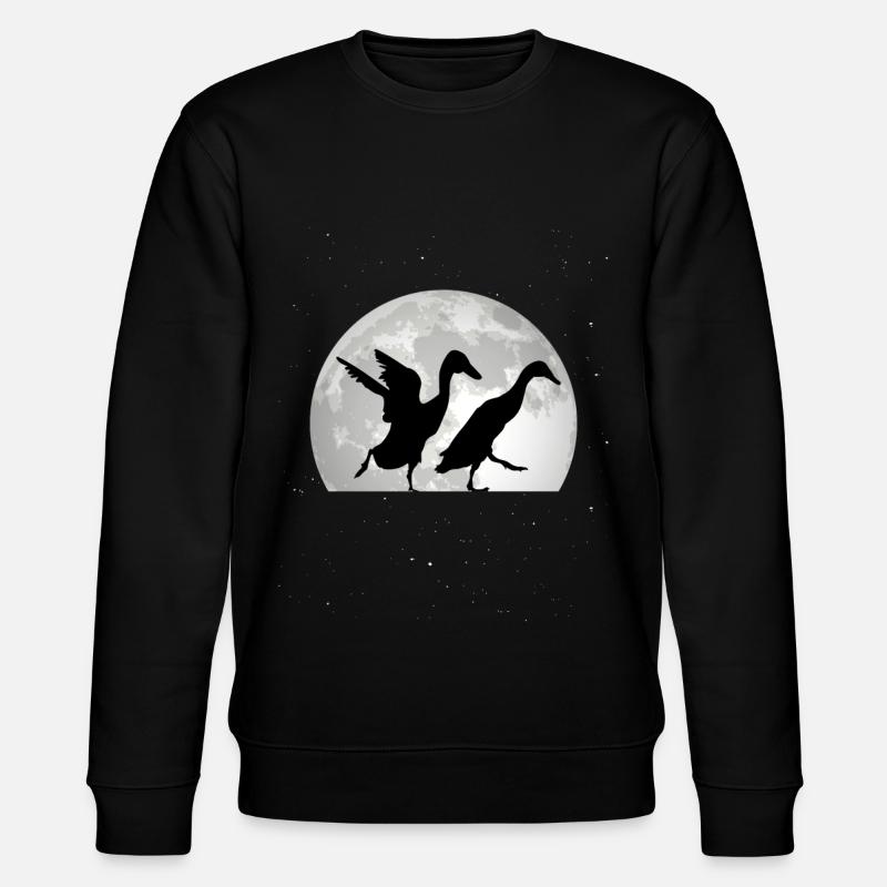 Canard Lune indien - Sweat bio CHANGER Stanley/Stella Unisexe - noir