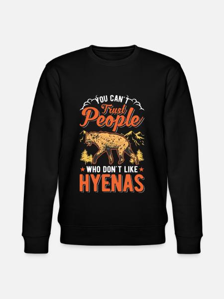 Hyäne Geschenk Erdwolf Hyena - Stanley/Stella Unisex Bio-Sweatshirt CHANGER - Schwarz