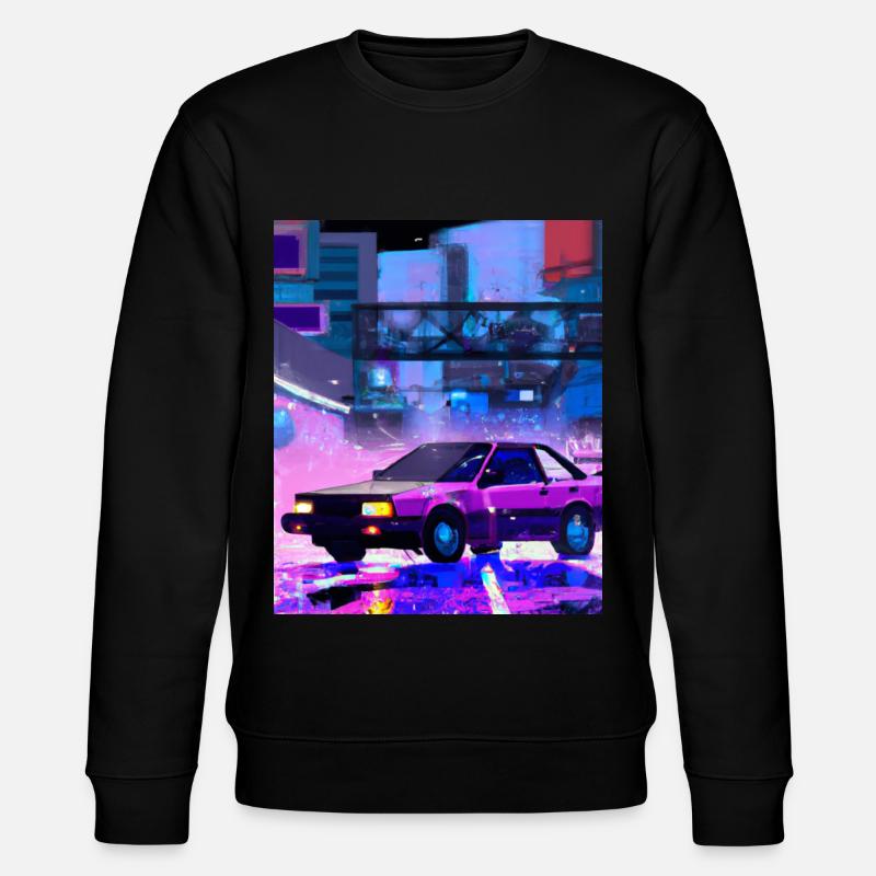 Vaporwave Esthétique Synthwave Car - Sweat bio CHANGER Stanley/Stella Unisexe - noir