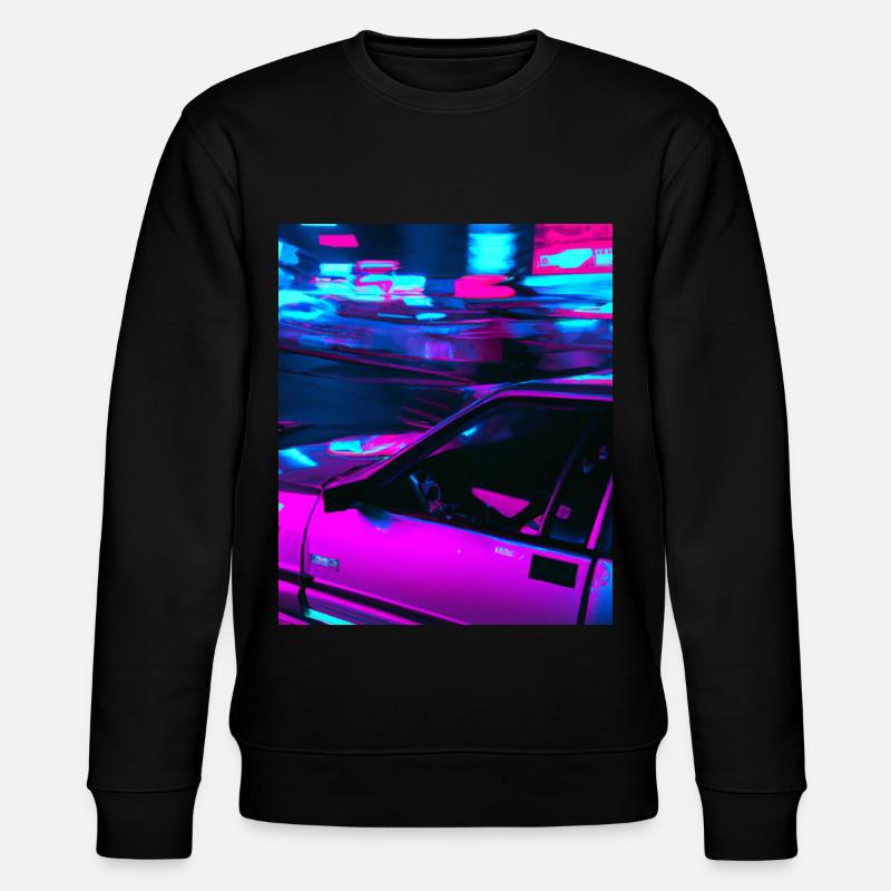 Vaporwave Esthétique Synthwave Car - Sweat bio CHANGER Stanley/Stella Unisexe - noir