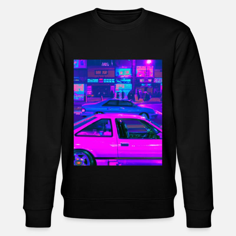 Vaporwave Esthétique Synthwave Car - Sweat bio CHANGER Stanley/Stella Unisexe - noir