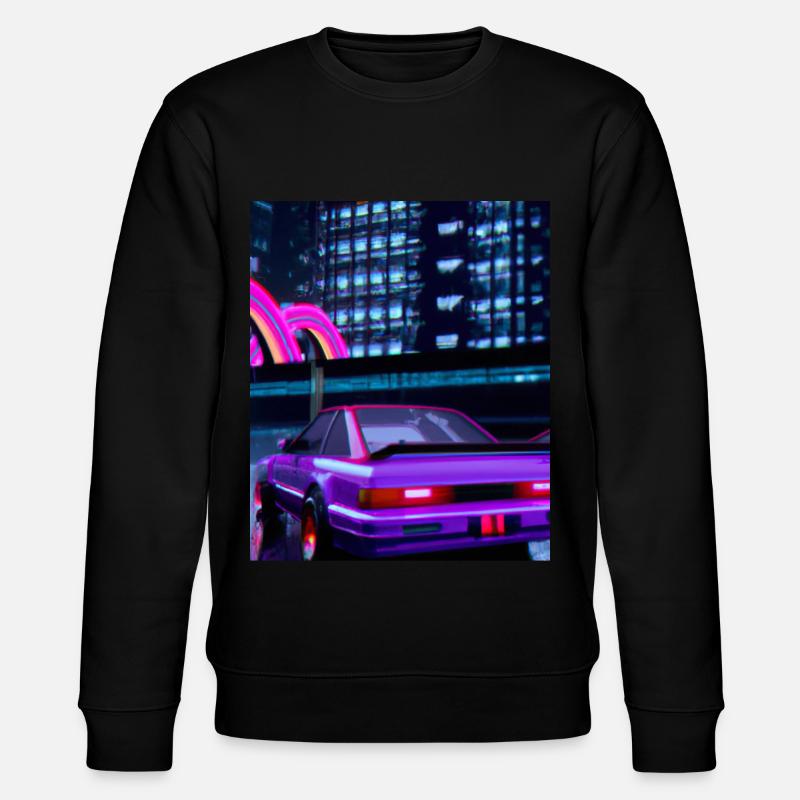 Vaporwave Esthétique Synthwave Car - Sweat bio CHANGER Stanley/Stella Unisexe - noir