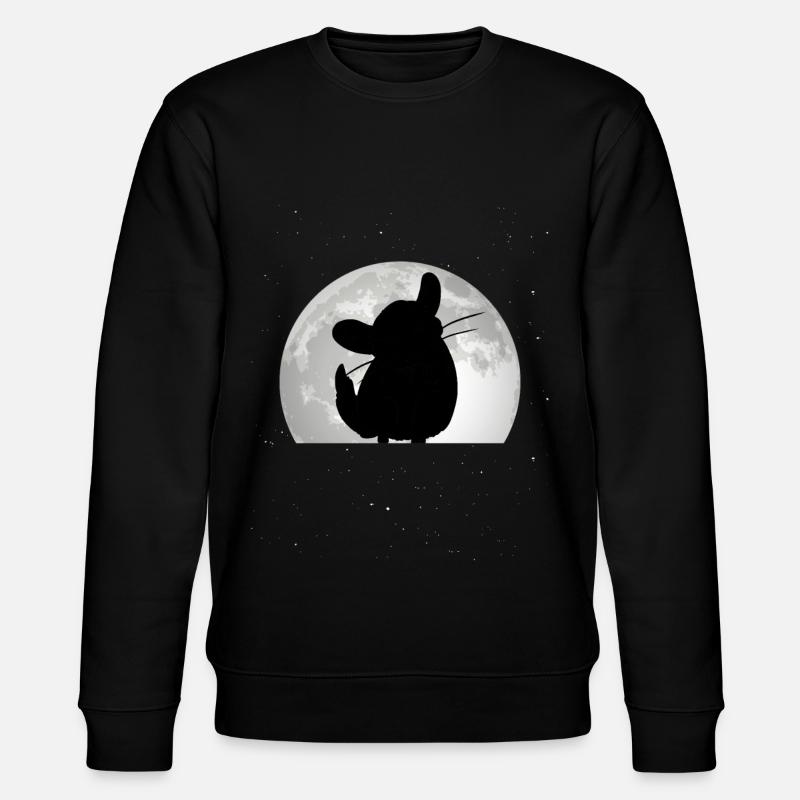 Chinchilla Moon Souris Laineuse - Sweat bio CHANGER Stanley/Stella Unisexe - noir