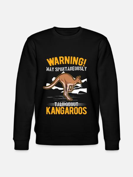 Kangaroo Australia Australian Kangaroo - Stanley/Stella CHANGER Unisex Organic Sweatshirt - black