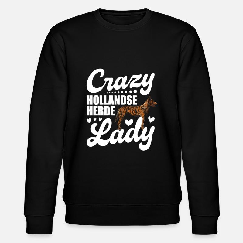 Crazy Hollandse Herder dame - Sweat bio CHANGER Stanley/Stella Unisexe - noir