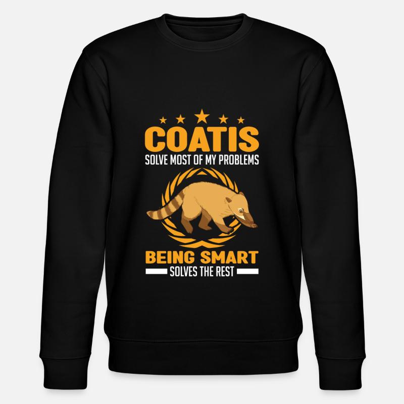 Coati Gift Coati Proboscis - Stanley/Stella CHANGER Unisex Organic Sweatshirt - black