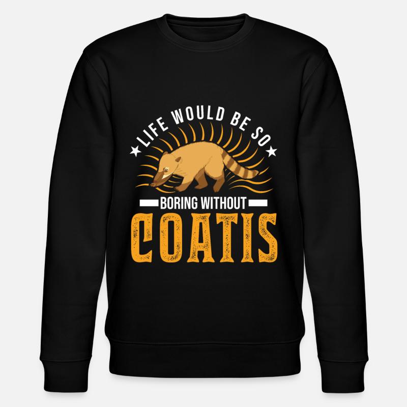 Coati Cadeau Proboscis Coati - Sweat bio CHANGER Stanley/Stella Unisexe - noir