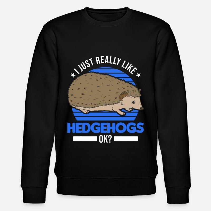 J’aime vraiment Hedgehogs Igel - Sweat bio CHANGER Stanley/Stella Unisexe - noir