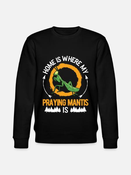 Gottesanbeterin Zuhause Mantis Fangschrecke - Stanley/Stella Unisex Bio-Sweatshirt CHANGER - Schwarz