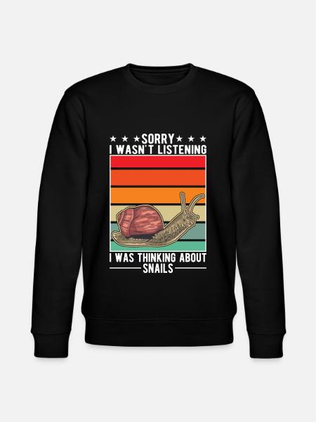 Schnecke Geschenk Weinbergschnecke - Stanley/Stella Unisex Bio-Sweatshirt CHANGER - Schwarz