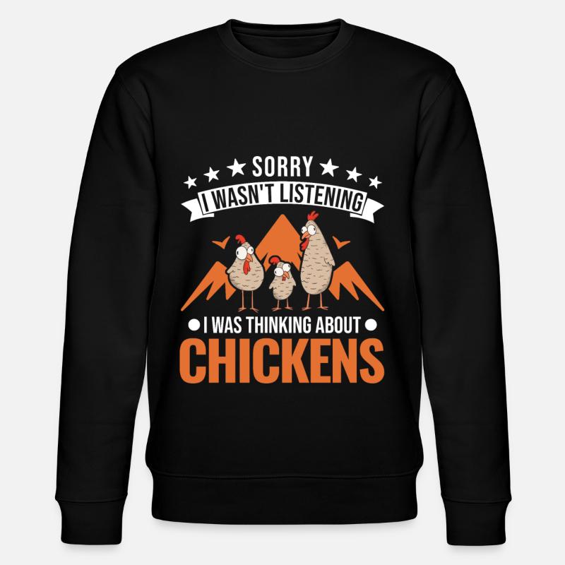 Poulets Éleveur Poulet Poulet - Sweat bio CHANGER Stanley/Stella Unisexe - noir