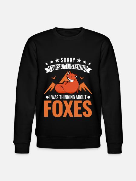 Fuchs Geschenk Rotfuchs - Stanley/Stella Unisex Bio-Sweatshirt CHANGER - Schwarz