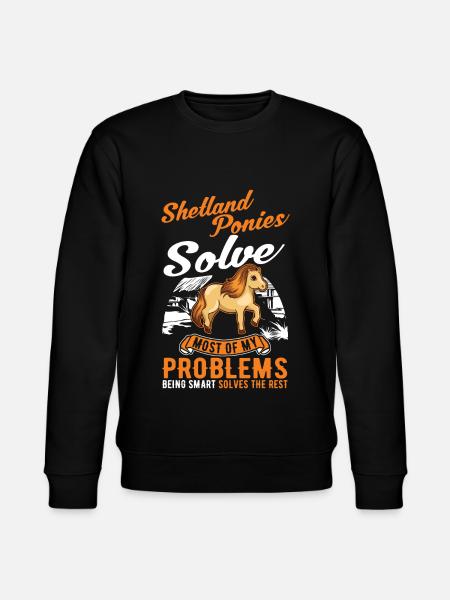 Shetland Pony Gift Shetty - Stanley/Stella CHANGER Unisex Organic Sweatshirt - black