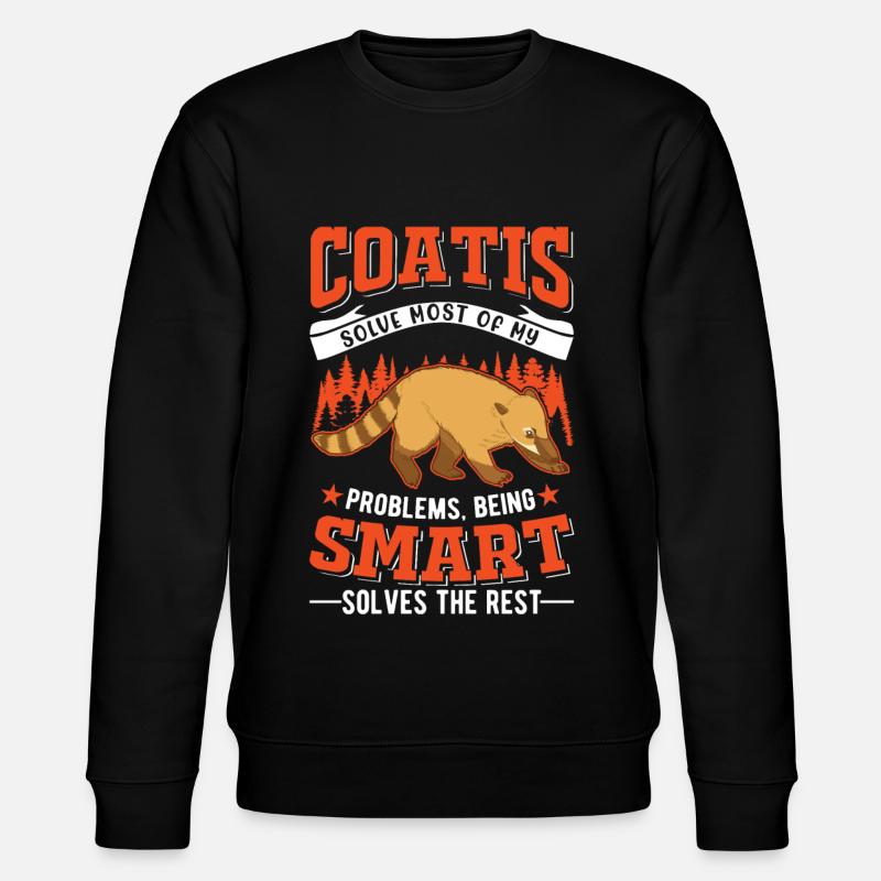 Coati Gift Coati Proboscis - Stanley/Stella CHANGER Unisex Organic Sweatshirt - black