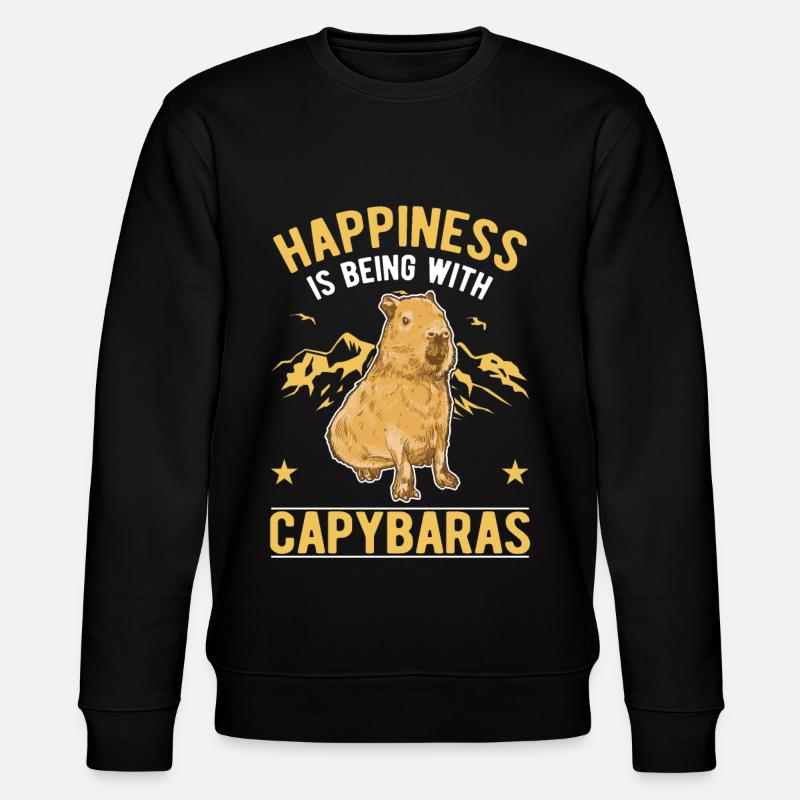 Capybara Luck Capybara Capibara - Stanley/Stella CHANGER Unisex Organic Sweatshirt - black