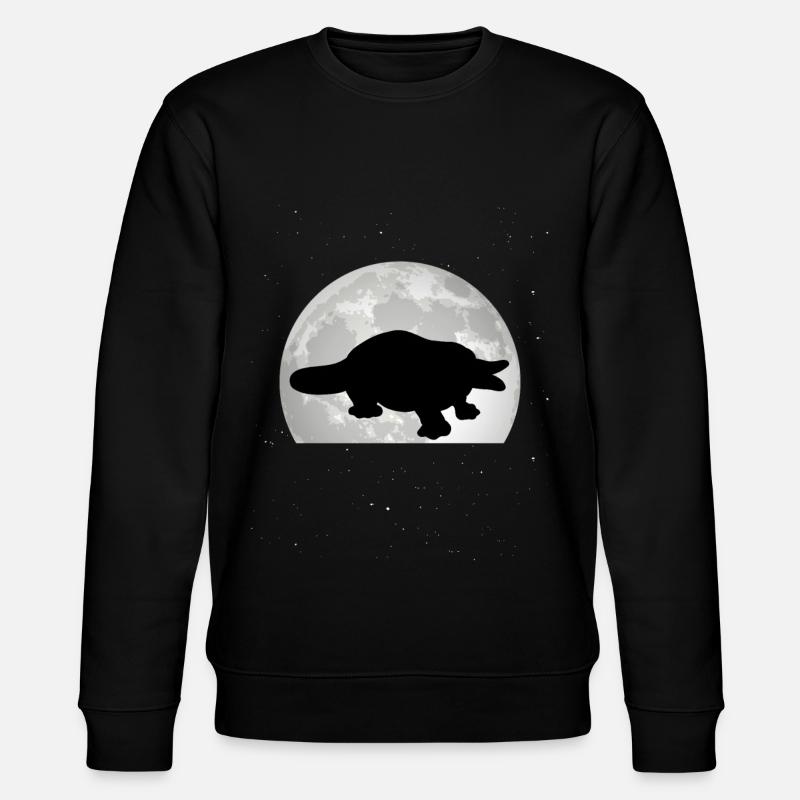 Schnabeltier Mond - Stanley/Stella Unisex Bio-Sweatshirt CHANGER - Schwarz