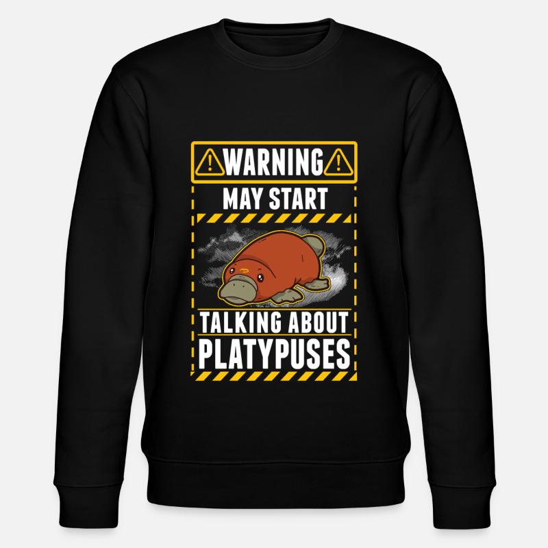Avertissement Ornithorynque - Sweat bio CHANGER Stanley/Stella Unisexe - noir