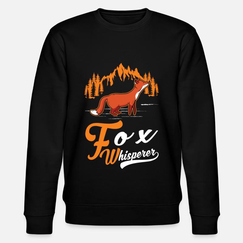 Fuchsflüsterer Fox Whisperer Fuchs - Stanley/Stella CHANGER Unisex Organic Sweatshirt - black