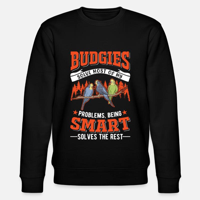 Budgerigar Cadeau Welli Perruche - Sweat bio CHANGER Stanley/Stella Unisexe - noir