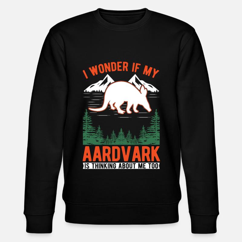 Aardvark Gift Aardvark - Stanley/Stella CHANGER Unisex Organic Sweatshirt - black