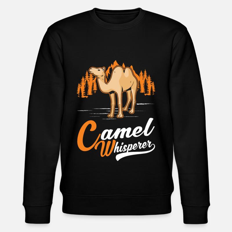 Kamelflüsterer Kamel Flüsterer Großkamel - Stanley/Stella Unisex Bio-Sweatshirt CHANGER  - Schwarz
