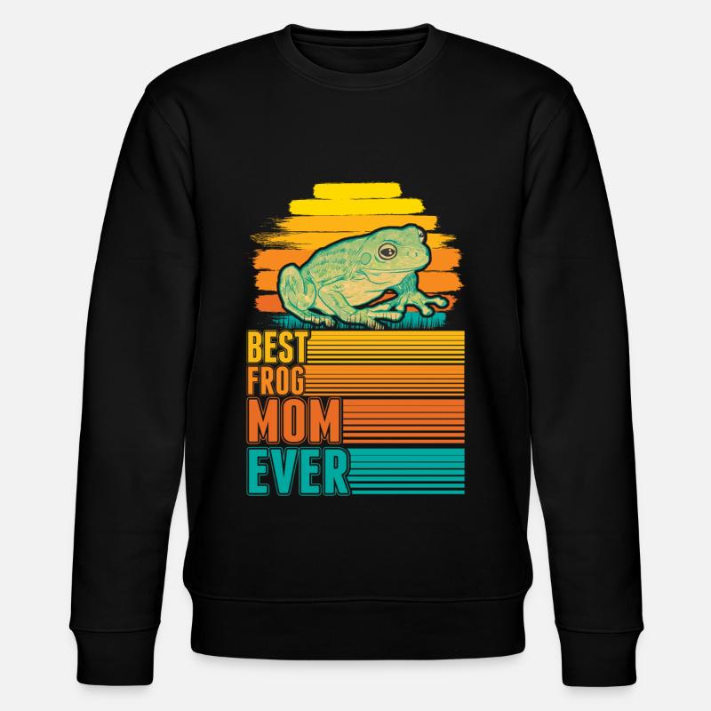 Meilleure maman grenouille - Sweat bio CHANGER Stanley/Stella Unisexe - noir