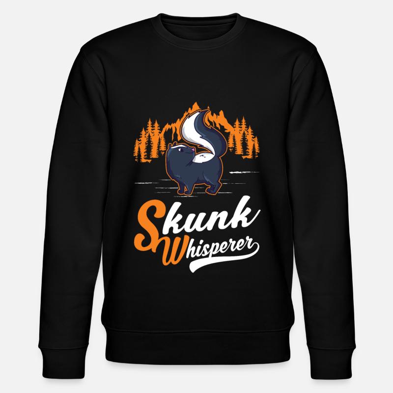 Stinktier Flüsterer - Stanley/Stella Unisex Bio-Sweatshirt CHANGER  - Schwarz