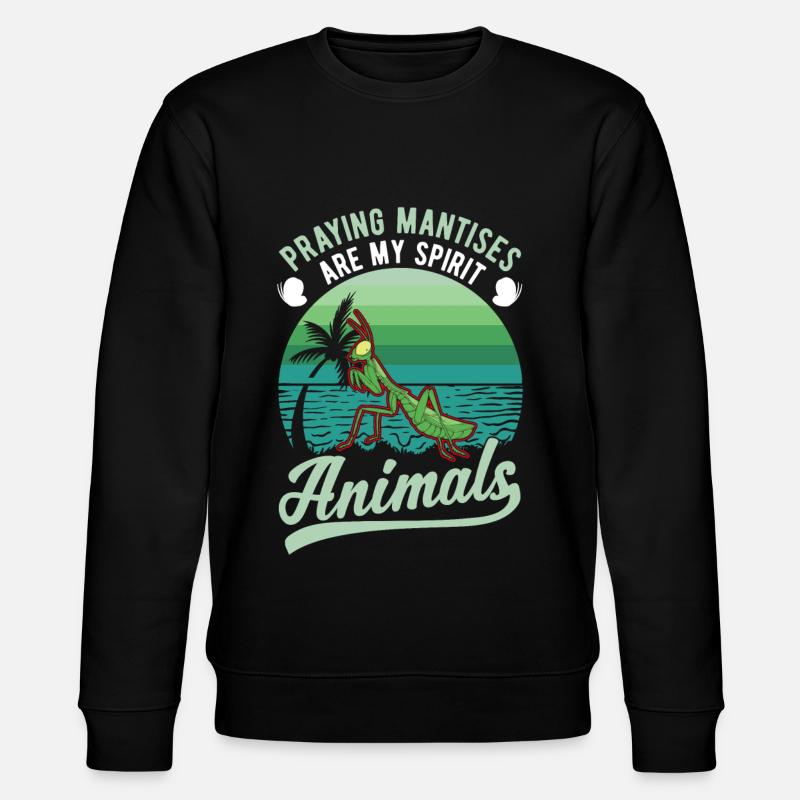 Mante religieuse Mante animale - Sweat bio CHANGER Stanley/Stella Unisexe - noir