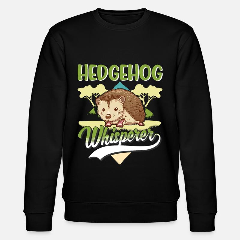 Igel Flüsterer Hedgehog Whisperer - Stanley/Stella CHANGER Unisex Organic Sweatshirt - black