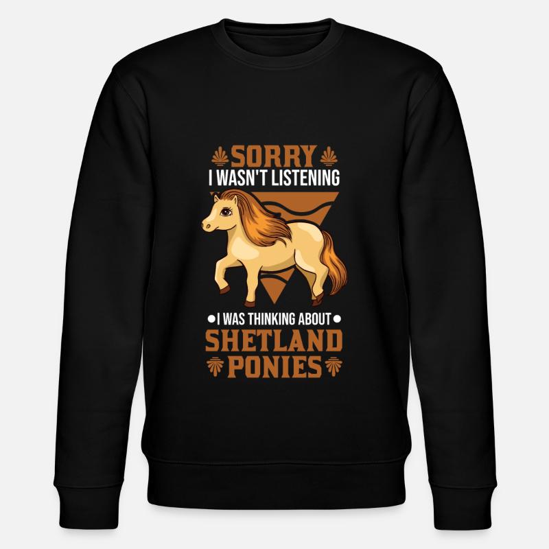 Shetland Pony Shetland-Pony Shetty - Stanley/Stella CHANGER Unisex Organic Sweatshirt - black