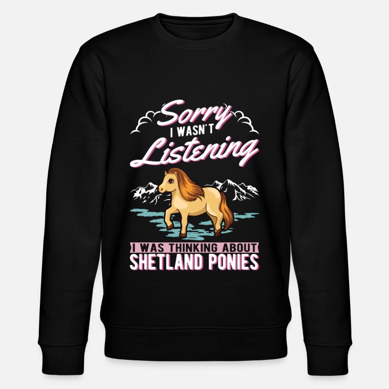 Shetland Pony Shetland-Pony Shetty - Stanley/Stella CHANGER Unisex Organic Sweatshirt - black