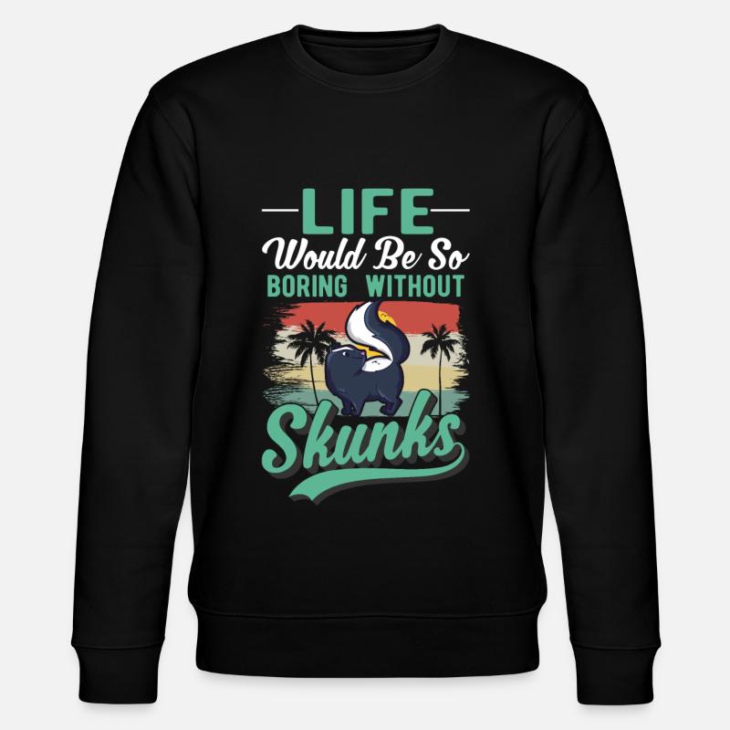 Skunk Gift - Stanley/Stella CHANGER Unisex Organic Sweatshirt - black