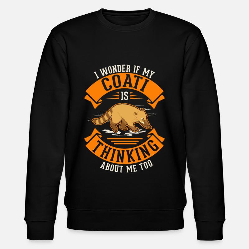 Coati Gift Coati Proboscis - Stanley/Stella CHANGER Unisex Organic Sweatshirt - black