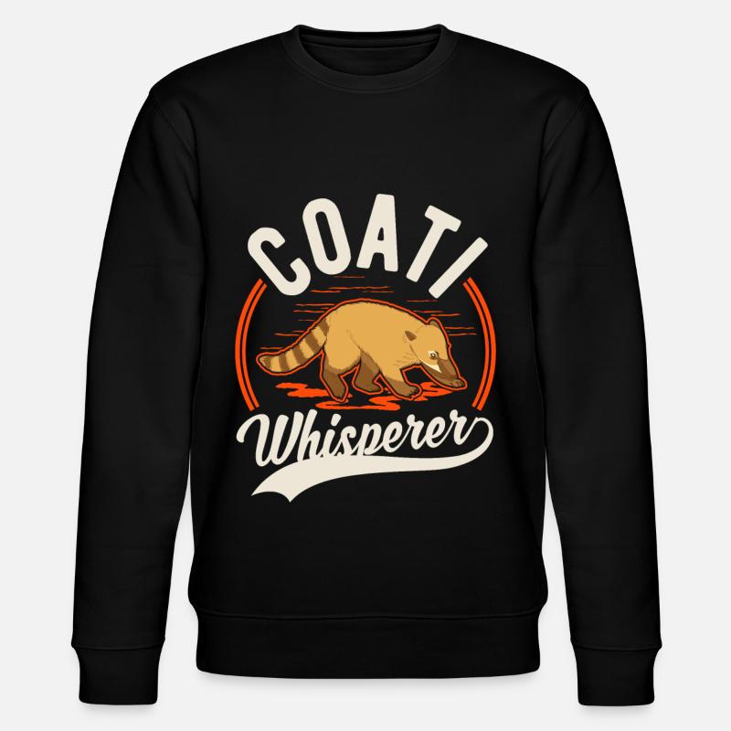 Nasenbär Flüsterer Rüsselbär Coati - Stanley/Stella Unisex Bio-Sweatshirt CHANGER - Schwarz