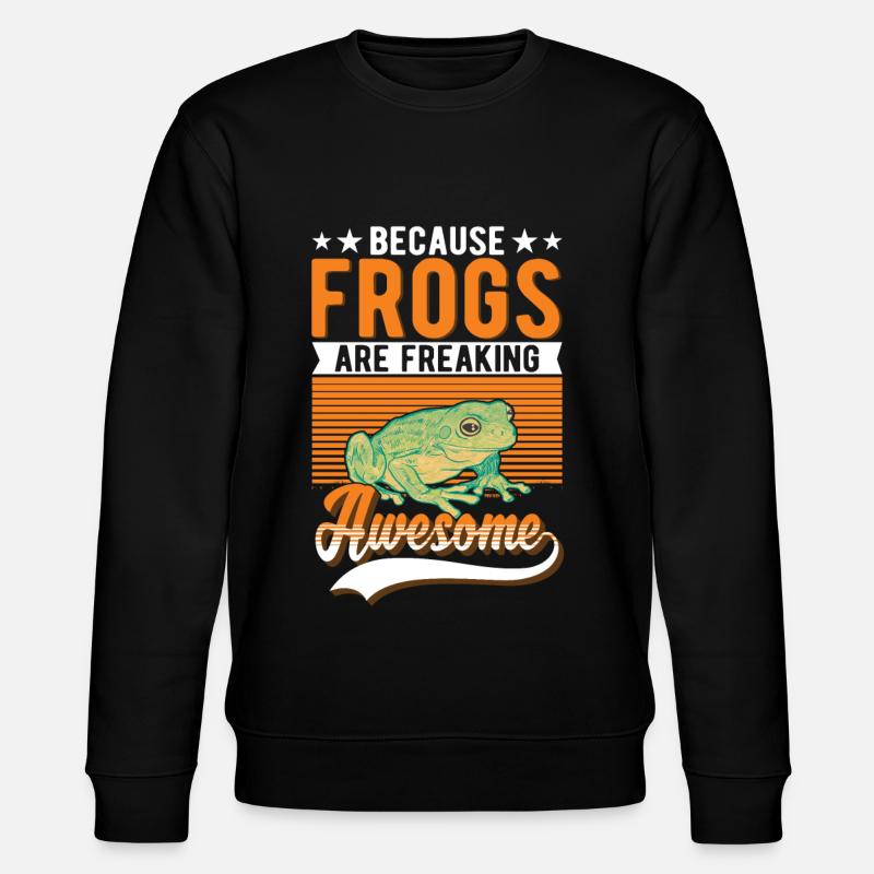 Frog Gift Tree Frog - Stanley/Stella CHANGER Unisex Organic Sweatshirt - black