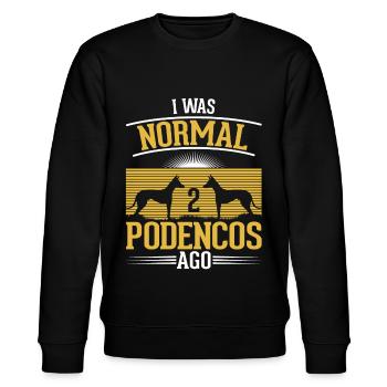 Podenco Spanischer Windhund Ibizan Hound - Stanley/Stella Unisex Bio-Sweatshirt CHANGER  - Schwarz - Vorne - Nik (191cm) & Marisol (170cm)