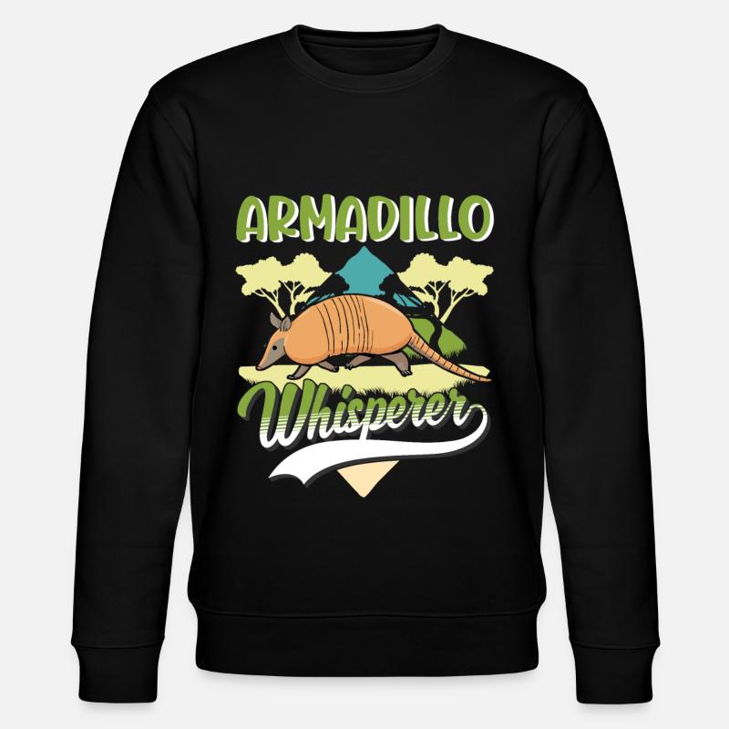 Armadillo Whisperer Armadillo - Stanley/Stella CHANGER Unisex Organic Sweatshirt - black