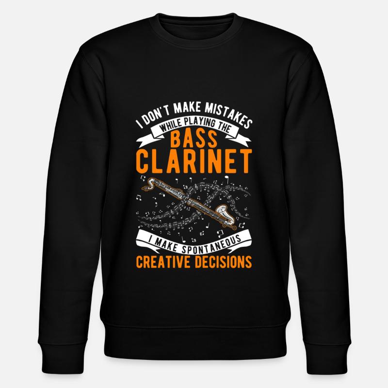 Bass Clarinet Creative Choices - Stanley/Stella CHANGER Unisex Organic Sweatshirt - black